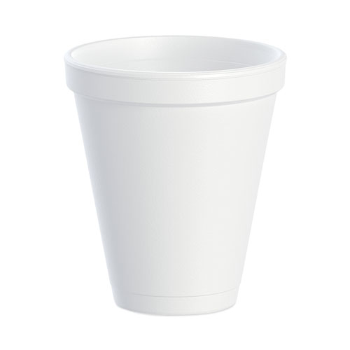 Foam Drink Cups, 12 oz, White, 1,000Carton