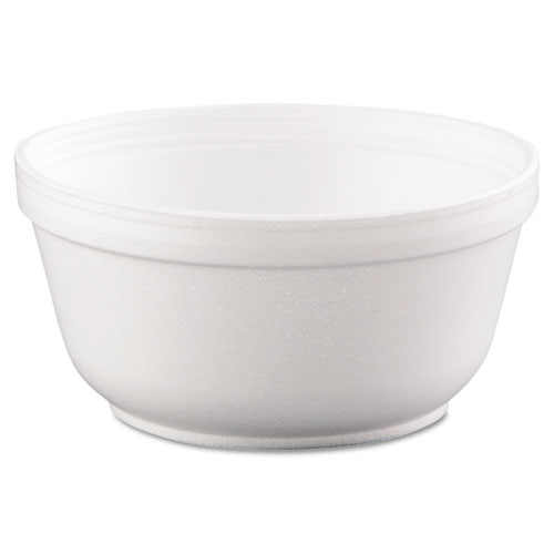 Insulated Foam Bowls, 12 oz, White, 50Pack, 20 PacksCarton