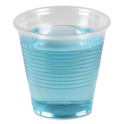 Translucent Plastic Cold Cups, 5 oz, Polypropylene, 100 CupsSleeve, 25 SleevesCarton