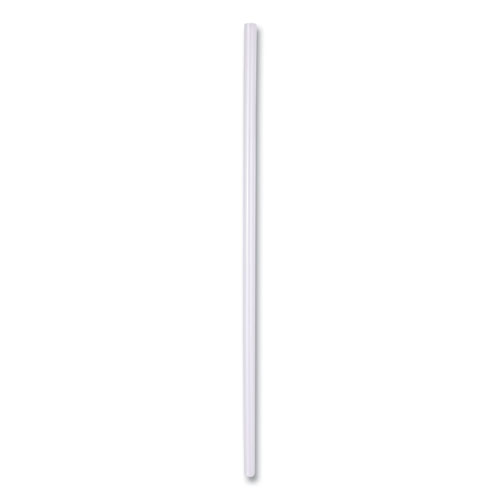 Wrapped Jumbo Straws, 7.75, Polypropylene, Clear, 12,000Carton