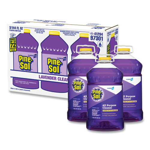 All Purpose Cleaner, Lavender Clean, 144 oz Bottle, 3Carton
