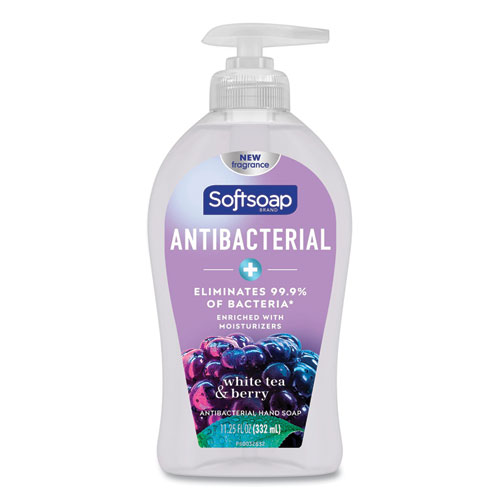 Antibacterial Hand Soap, White Tea and Berry Fusion, 11.25 oz Pump Bottle, 6Carton