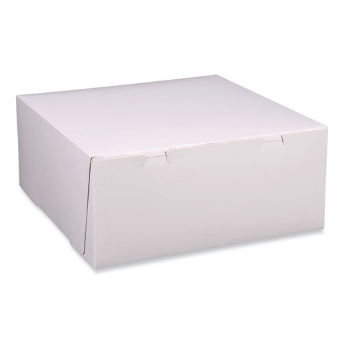 Bakery Boxes, Standard, 12 x 12 x 5, White, Paper, 100Carton