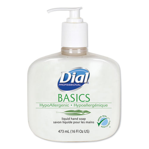 Basics Liquid Hand Soap, Fresh Floral, 16 oz Pump, 12Carton