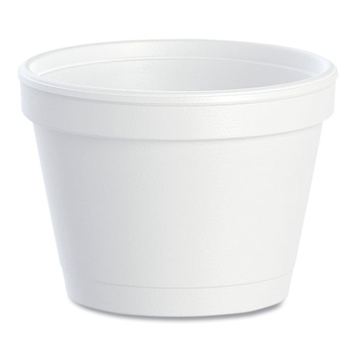 Bowl Containers, 4 oz, White, Foam, 1,000Carton