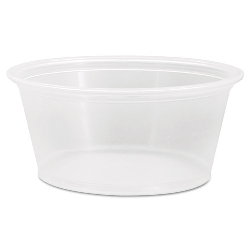 Conex Complements PortionMedicine Cups, 3.25 oz, Clear, 125Bag, 20 BagsCarton