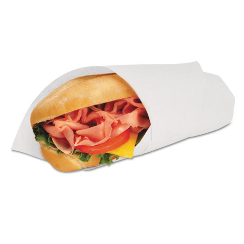 Deli Wrap Dry Waxed Paper Flat Sheets, 12 x 12, White, 1,000Pack, 5 PacksCarton