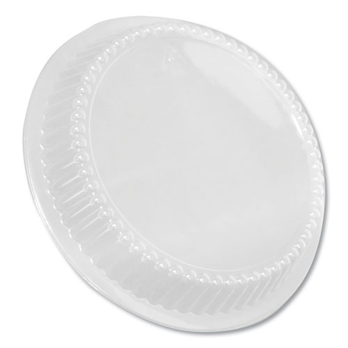 Dome Lids for 8 Round Containers, 8 Diameter x 1.56h, Clear, Plastic, 500Carton
