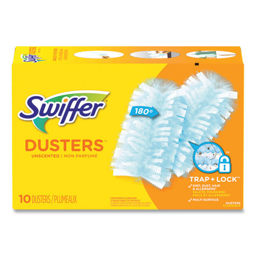 Dusters Refill, Dust Lock Fiber, Unscented, Light Blue, 10Box