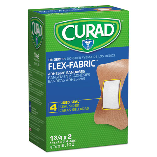 Flex Fabric Bandages, Fingertip, 1.75 x 2, 100Box