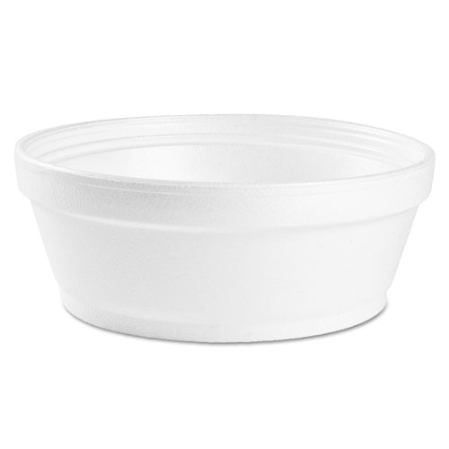 Foam Container, Squat, 8 oz, 4.63 Diameter x 1.13h, White, 500Carton