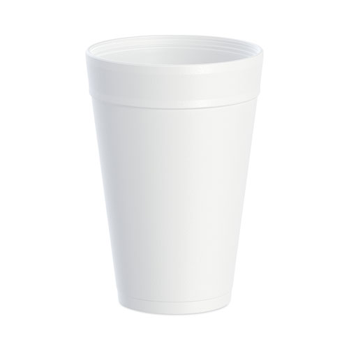 Foam Drink Cups, 32 oz, White, 25Bag, 20 BagsCarton