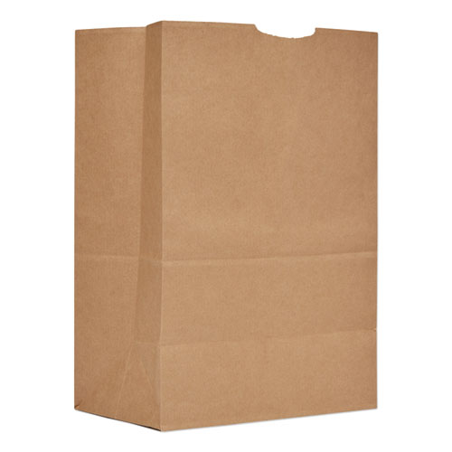 Grocery Paper Bags, 57 lb Capacity, 16 BBL, 12 x 7x 17, Kraft, 500 Bags