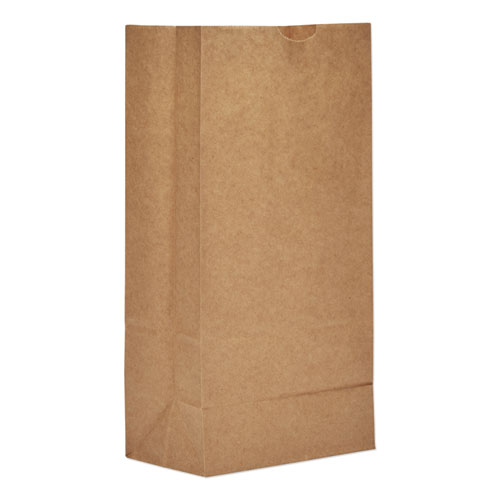 Grocery Paper Bags, 57 lb Capacity, 8, 6.13x 4.17 x 12.44, Kraft, 500 Bags