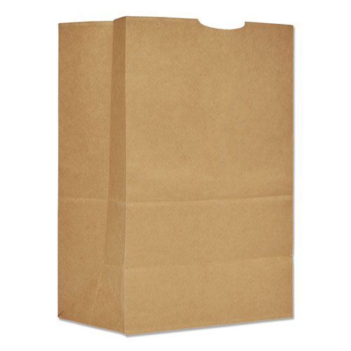 Grocery Paper Bags, 75 lb Capacity, 16 BBL, 12 x 7 x 17, Kraft, 400 Bags