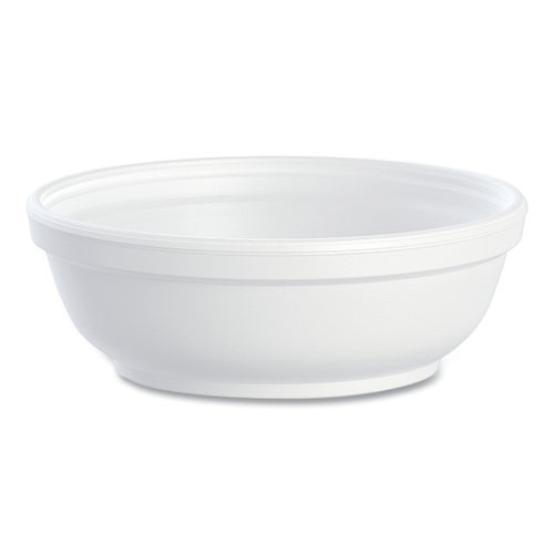 Insulated Foam Bowls, 6 oz, White, 50Pack, 20 PacksCarton