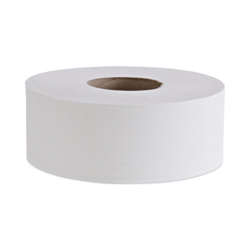 Jumbo Roll Bathroom Tissue, Septic Safe, 2-Ply, White, 3.4 x 1,000 ft, 12 RollsCarton