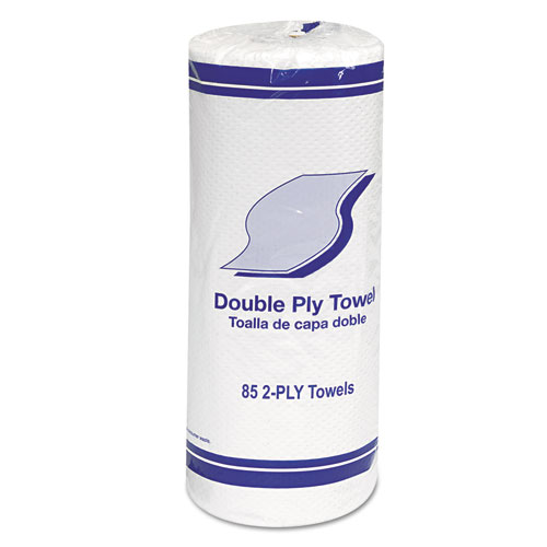 Kitchen Roll Towels, 2-Ply, 11 x 7.8, White, 85Roll, 30 RollsCarton