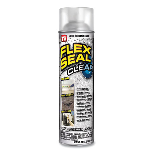 Liquid Rubber Sealant Coating Spray, 14 oz Spray, Clear