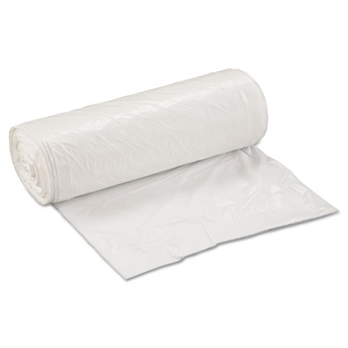 Low-Density Commercial Can Liners, Coreless Interleaved Roll, 30 gal, 0.8 mil, 30 x 36, White, 25 BagsRoll, 8 RollsCarton