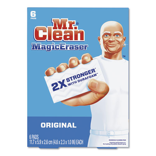 Magic Eraser, 2.3 x 4.6, 1 Thick, White, 6Pack, 6 PacksCarton