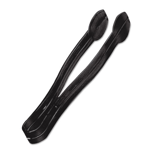 Plastic Tongs, 9 Inches, Black, 48Case