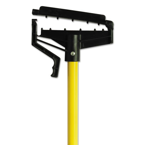 Quick-Change Mop Handle, 60, Fiberglass, Yellow, 6Carton