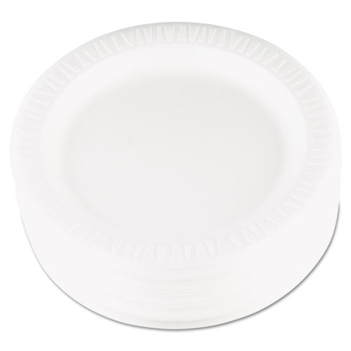Quiet Classic Laminated Foam Dinnerware, Plate, 9dia, White, 125Pack, 4 PacksCarton