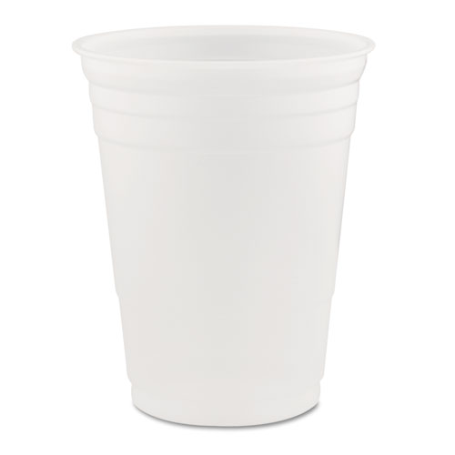 SOLO Party Plastic Cold Drink Cups, 16 oz, 50Sleeve, 20 SleevesCarton