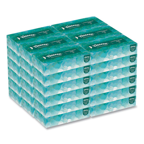 White Facial Tissue for Business, 2-Ply, White, Pop-Up Box, 100 SheetsBox, 36 BoxesCarton
