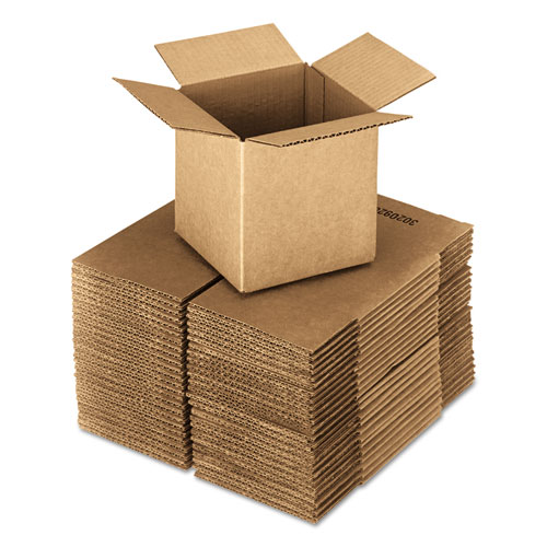 Cubed Fixed-Depth Corrugated Shipping Boxes, Regular Slotted Container (RSC), 16 x 16 x 16, Brown Kraft, 25Bundle