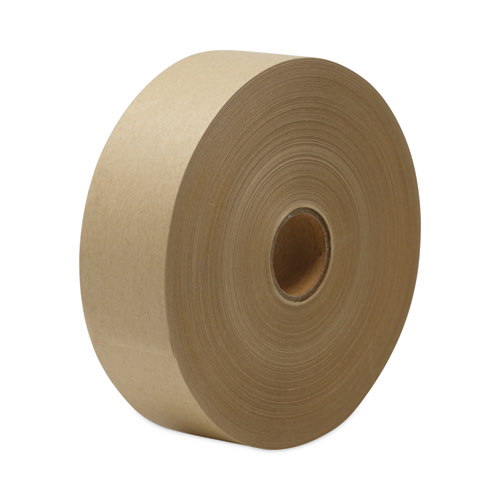 Gummed Kraft Sealing Tape, 3Core, 2 x 600 ft, Brown, 12Carton